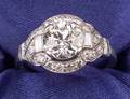 Art Deco Platinum and Diamond Solitaire