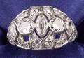 Art Deco Platinum and Diamond Ring