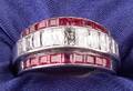 Platinum Ruby and Diamond Band