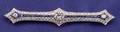 Art Deco Platinum Diamond and Sapphire Brooch Tiffany  Co