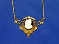 Gold and Hardstone Cameo Necklace