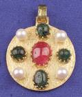 18kt Gold and Gemset Pendant Lalaounis