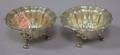 Pair of Dominick  Haff Sterling Silver Footed Salts