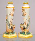 Pair of Wedgwood Queens Ware Dragon Vases