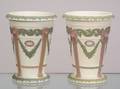 Pair of Wedgwood ThreeColor Jasper Vases