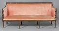 Rare Federal Mahogany Carved Sofa