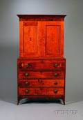 Federal Cherry Inlaid Linen Press