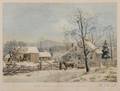 Currier  Ives publishers American 18571907 New England Winter Scene