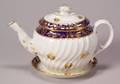 Coalport Porcelain Covered Teapot and Stand