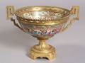 Ormolu Mounted Chinese Rose Mandarin Porcelain Bowl