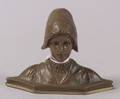 Miniature Bronze Bust of Young Dutch Woman
