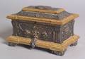 French Silvered Bronze and Bronze Dore Renaissance Revival Jewel Casket