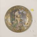 Art Nouveaustyle Vienna Porcelain Cabinet Plate