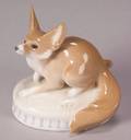Royal Copenhagen Porcelain Fox on Small Base