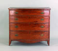 Pennsylvania Federal figured cherry bowfront chest of drawers ca 1805