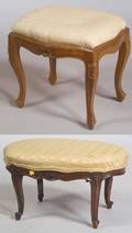 Victorian Carved Walnut Footstool