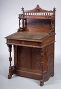 English Aesthetic Movement Walnut Davenport Desk