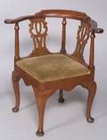 Georgian Walnut Roundabout Chair