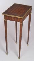 Louis XV Style Parquetry Inlaid Tulipwood and Kingwood Gueridon