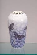 Royal Copenhagen Porcelain Vase with Moths
