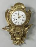 Louis XV Style Bronze Cartel Clock