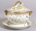 Royal Copenhagen Porcelain Flora Danica Covered Tureen on Stand