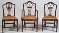 Set of Eight Late George III Mahogany Dining Chairs