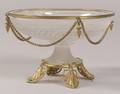 Baccaratstyle Glass and Ormolu Sweetmeat Dish