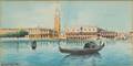 G Bertinizzi Italian 19th20th Century View of the Doges Palace Venice