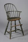 Greenpainted Windsor Bowback High Chair