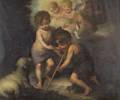 After Bartolom Esteban Murillo Spanish 16181682 Christ and John the Baptist