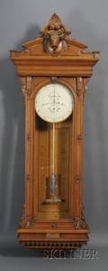 E Howard No 67 Oak Regulator Wall Clock