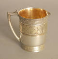 Gorham sterling silver cream pitcher in the Japanese taste