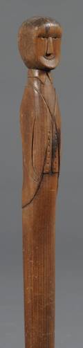 Carved Figural Walking Stick