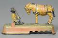 Painted Cast Iron Mechanical I Always Did Spise A Mule Mechanical Bank