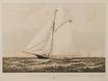 Currier  Ives publishers American 18571907 A Crack Sloop in a Race to Windward Yacht Gracie of New York