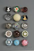 Fifteen Art Glass Paperweights