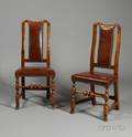 Pair of Maple Carved Side Chairs