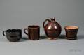 Four Redware Pottery Items