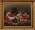 American School 19th Century Still Life of Fruit