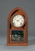 JC Brown Ripplefront Beehive Shelf Clock