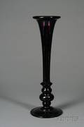 FreeBlown Dark Amethyst Glass Vase