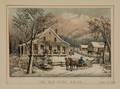 Currier  Ives publishers American 18571907 The Old Farm House
