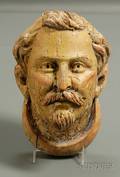 Carved Wooden Head of Man
