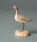 Miniature Carved and Painted Curlew Figure