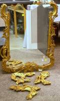 Rococostyle Giltgesso Mirror