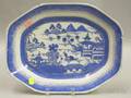 Chinese Export Canton Octagonal Platter