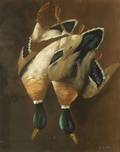 T Bailey American 19th20th Century Still Life with Mallard Ducks