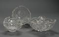 Three Colorless Cut Glass Bowls