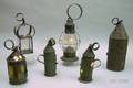 Six Tin and Glass Lanterns